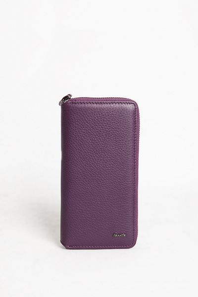Grande Gd 1780 - Genuine Leather Long Plum Wallet