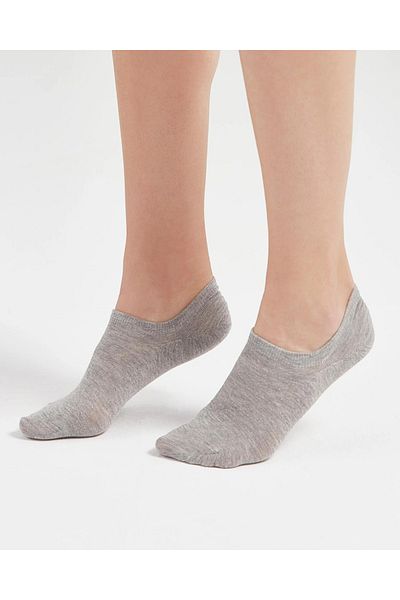 YUYİ Modal Seamless Invisible Triple Pack Antibacterial Sports Shoe Socks that do not peel off from the heel