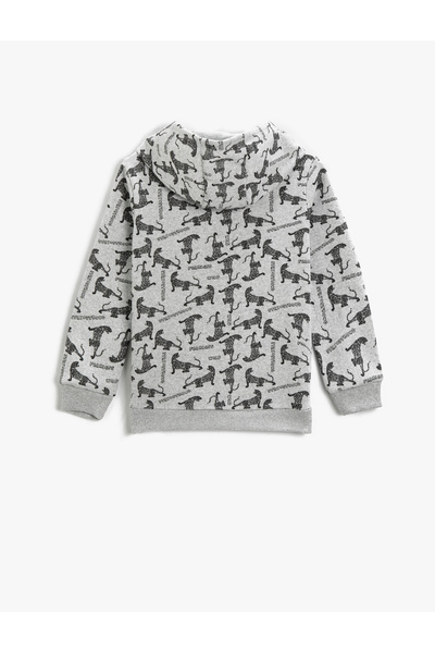 Koton Mikina s kapucí s potiskem Tiger