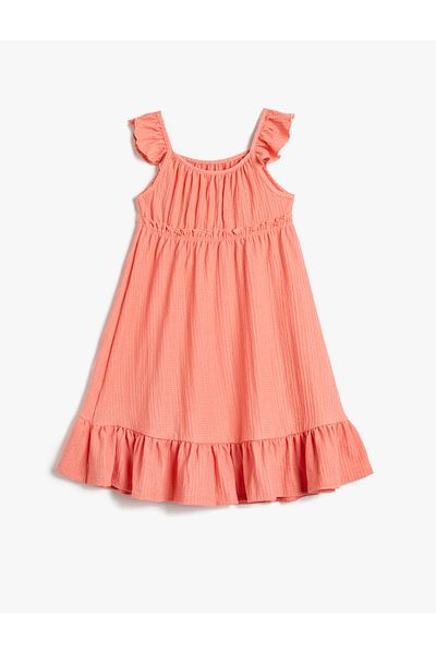 Koton Mehrschichtiges Midikleid mit Trägern