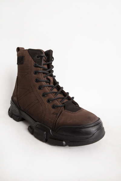 Hammer Jack Γυναικείες ελαφριές αντιολισθητικές μπότες με φερμουάρ από γνήσιο δέρμα Hj 21520z καφέ