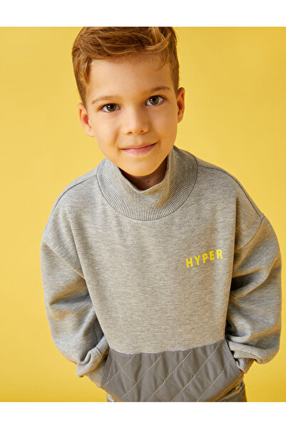 Koton Hanorac pentru băiat gri 3wkb10300tk