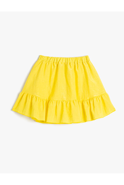 Koton Etek Katlı Fırfırlı Beli Lastikli