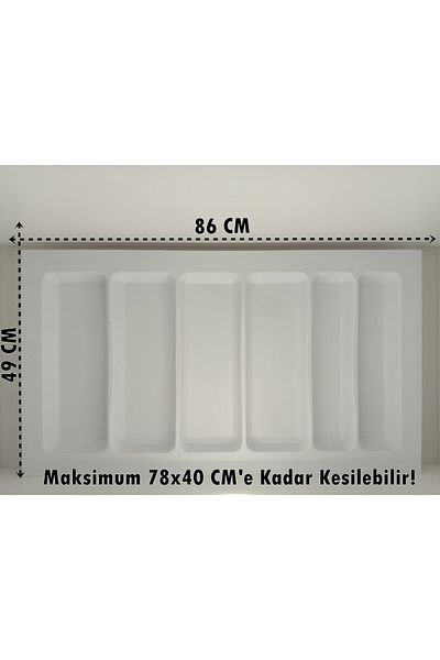 almital mobilya aksesuarları furniture accessories 85x49 cm - Λευκό κουτάλι 6 τμημάτων, δωρεάν κοπή (80*40 cm)