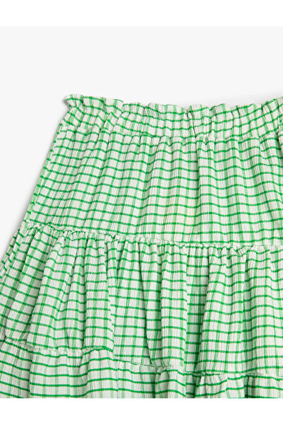 Koton Μίντι φούστα Ελαστική μέση με στρώσεις