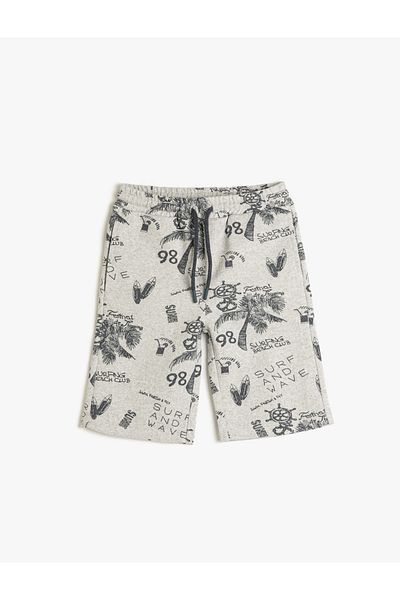 Koton Shorts Basic Cotton Tie Waist Pocket