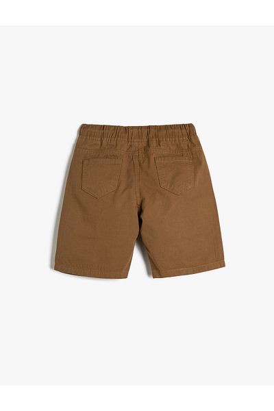 Koton Chino-Shorts aus Baumwolle mit Taschen und Bindegürtel