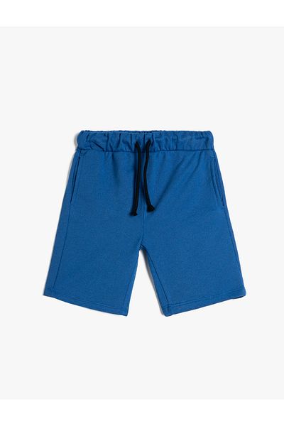 Koton Pantaloni scurți cu cravată în talie Buzunar de bază Bumbac