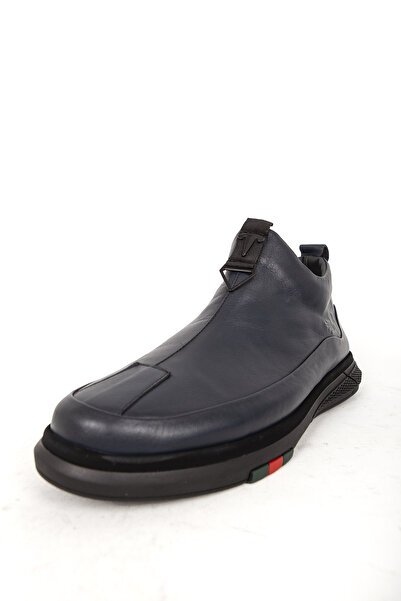 MARCOMEN 18487 Real Leather Men's Casual Shoes Navy Blue