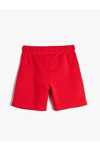 Koton Bedruckte Shorts mit Bindegürtel und Taschen