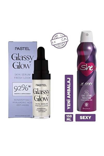 Pastel Glassy Glow Skin Serum Aydınlatıcı Cilt Serumu + She Deodorant