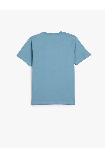 Koton Crew Neck Printed Cotton T-Shirt