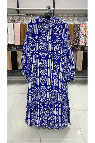 Zeynep Butik Viscose Hijab Seasonal Women's Dress - 1329