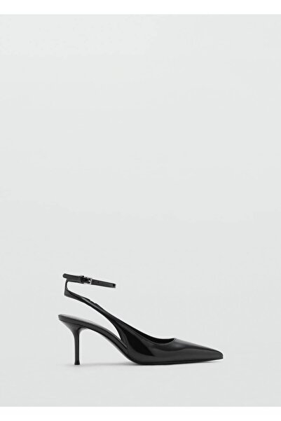 MANGO Woman Rugan görünümlü topuklu ayakkabı