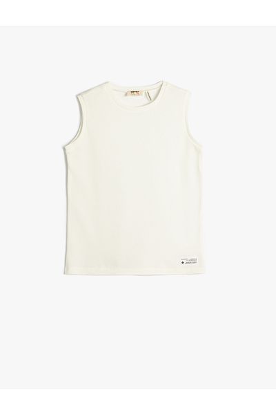 Koton Basic Tank Top Crew Neck Ribbed Cotton