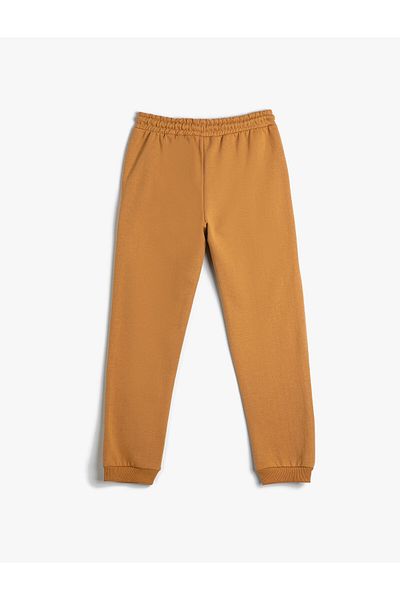 Koton Jogger Sweatpants Deer Printed Tie Κορδέλα μέσης