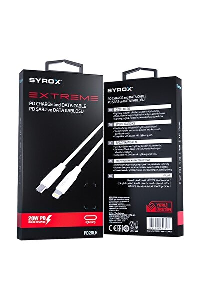 Syrox Pd20lk Pd Şarj Ve Data Kablosu