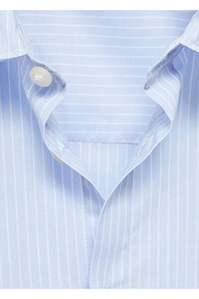 MANGO Kids Çizgili Pamuklu Gömlek