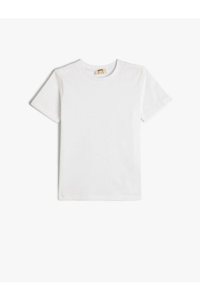 Koton Tricou de bază din bumbac cu mânecă scurtă