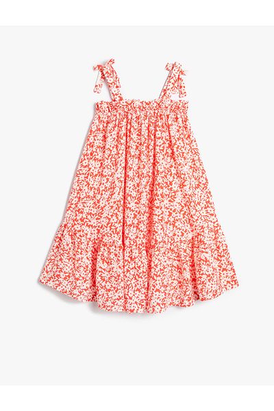 Koton Layered Viscose Fabric with Floral Dress Hangers