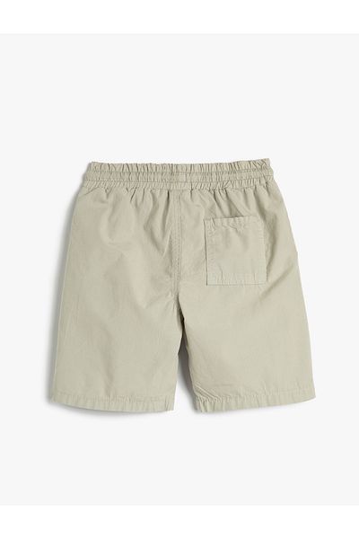 Koton Shorts aus Baumwolle mit Bindegürtel und Taschendetail