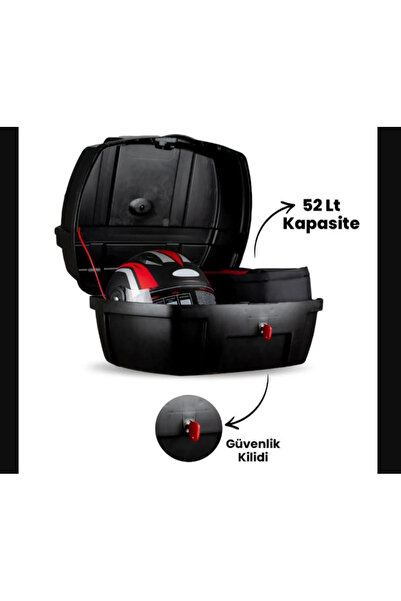 DELİBALTA MOTOSİKLET ARKA ÇANTA KIRILMAZ 52Lt FİRSTBAG TÜM APARATLAR DAHİL