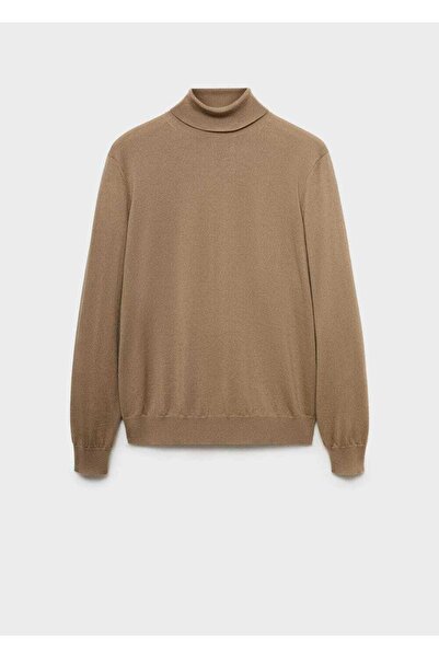 MANGO Man %100 Merinos Yünü Balıkçı Yaka Kazak