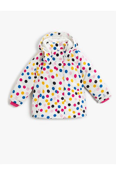 Koton Softshell Fleece Down παλτό με κουκούλα και επένδυση
