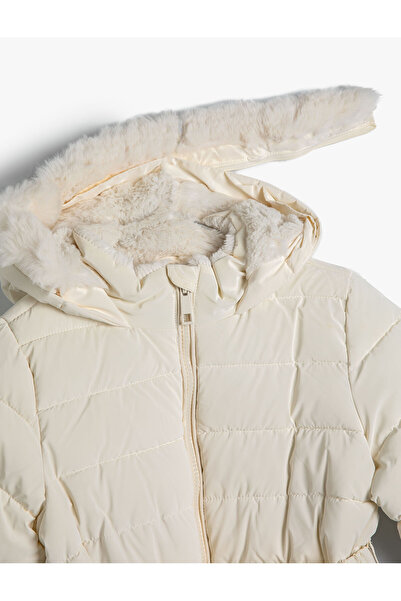 Koton 4WKG00005AW Palton pentru fetiță Koton ALB