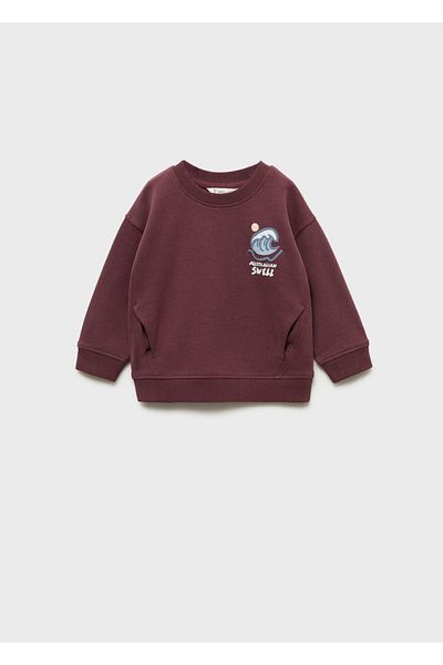 MANGO Baby Sweatshirt with Side Pockets