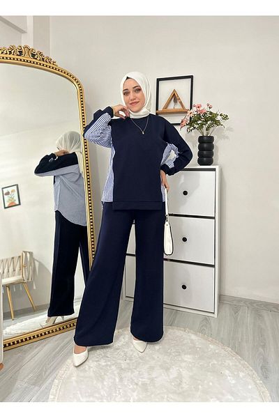 Moda Krash Sports Set - Striped Shirt and Combination Design