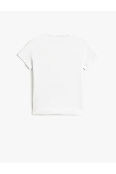 Koton Printed Short Sleeve T-Shirt Crew Neck Cotton