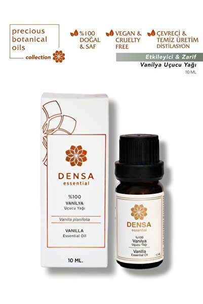 Densa Essential زيت الفانيليا العطري النقي والطبيعي 100% (أبسولوت) 10 مل للبخ...