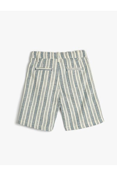 Koton Pantaloni scurți de in Buzunar în talie