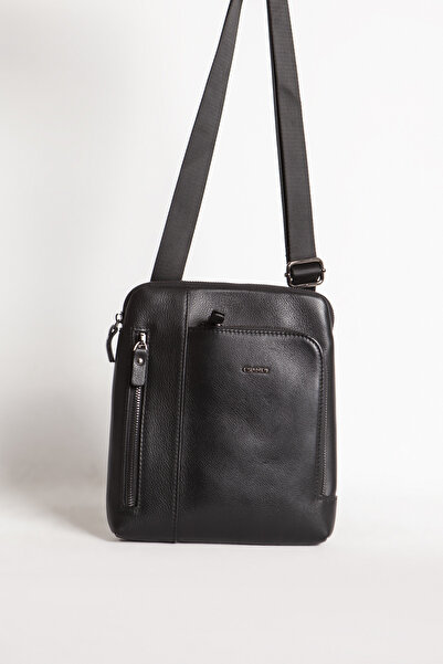 Grande Gd 6551 Genuine Leather Men's Briefcase Black