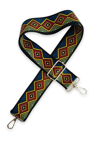 Gloria Polyester Column Adjustable Bag Handle - Phone Strap (120 CM) / Antique Baklava Pattern