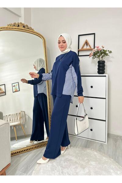 Moda Krash Αθλητικό κιτ - Ριγέ πουκάμισο και σχέδιο συνδυασμού