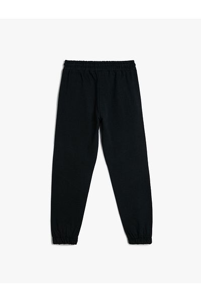 Koton Jogger-Jogginghose aus Baumwolle – Taille gebunden, erhöht