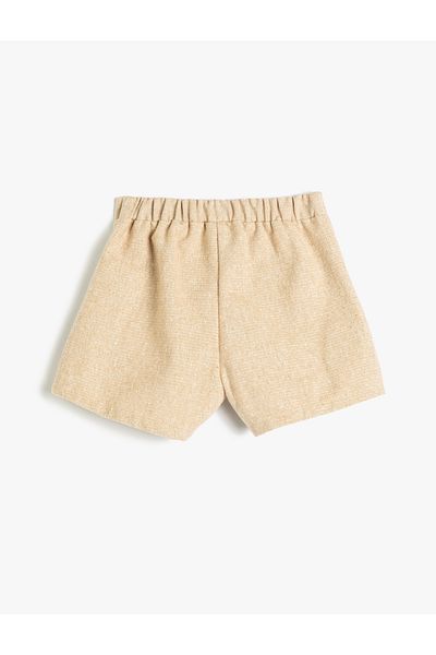 Koton Shorts Skirt Wrap Elastic Waist Pleated