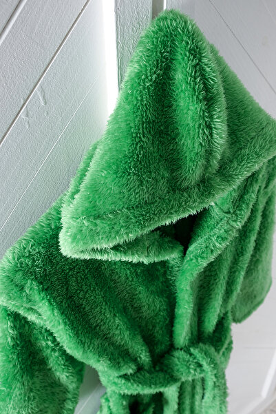 MEYN COLLECTİON Welsoft Children's Plush Hooded Dressing Gown