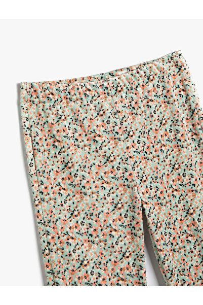Koton Geblümte Schlaghose mit elastischem Bund