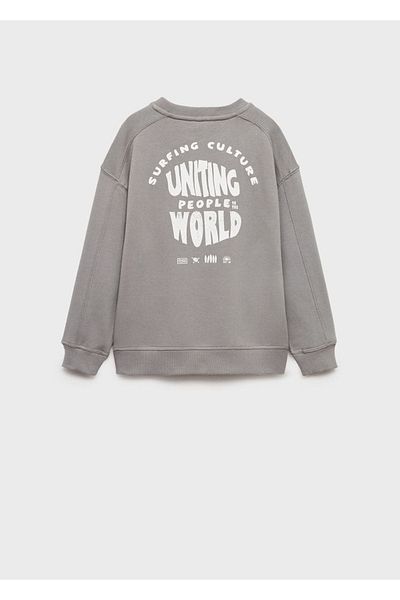 MANGO Kids Φούτερ με στάμπα Surf