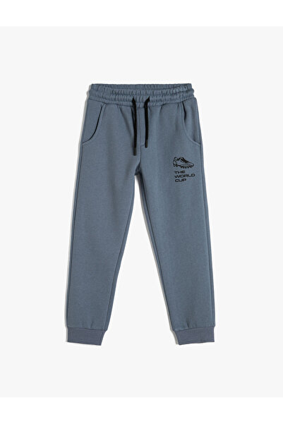 Koton Τζόγκερ Φούτερ με Δέσιμο στη Μέση Τσέπη Βαμβακερό