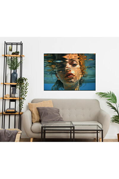 gökçe kanvas Tablou decorativ modern pe pânză cu tematică acvatică