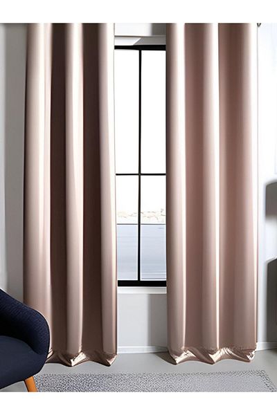MebelPort Curtain Luxury Blackout Light Powder - Double Sided Blackout Curtain