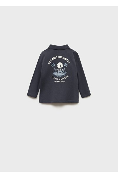 MANGO Baby Βαμβακερό μπλουζάκι πόλο με σχέδια