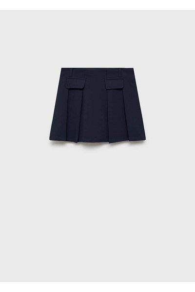 MANGO Kids Kockovaná minisukňa