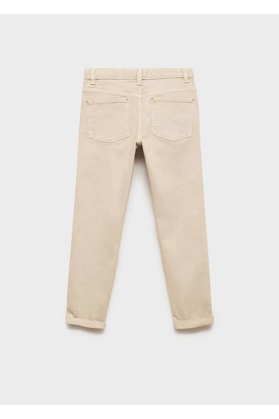 MANGO Kids Βαμβακερό παντελόνι ίσιας κοπής