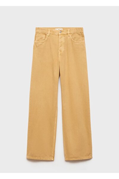 MANGO Woman Ari Wideleg Orta Bel Jean Pantolon