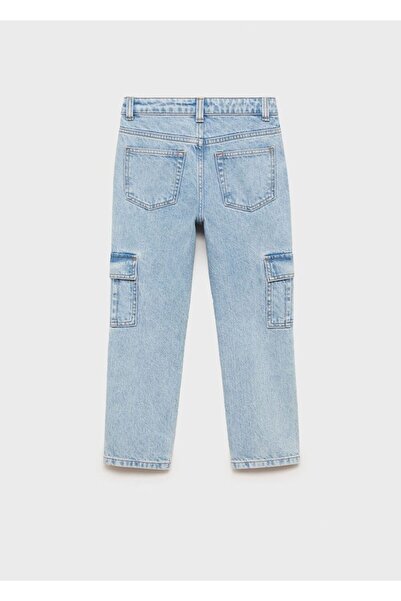 MANGO Kids Cepli kargo jean pantolon